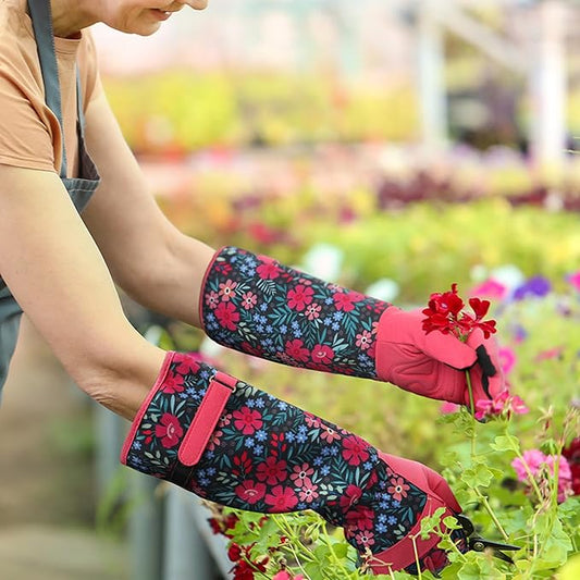 Gardening Gloves for Women Long Sleeve Garden Gloves Ladies Light Protective Gloves for Yard & Outdoor Work