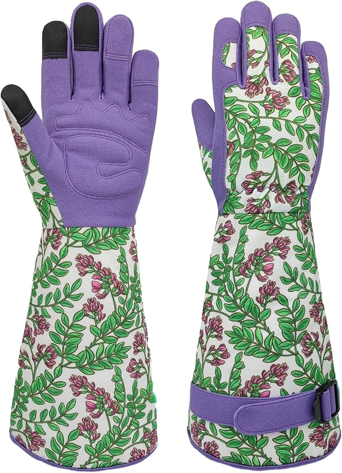 Long Gardening Garden Gloves,Thorn-proof&Puncture Resistance Rose Cactus Gauntlet Glove for Gardener,Gifts