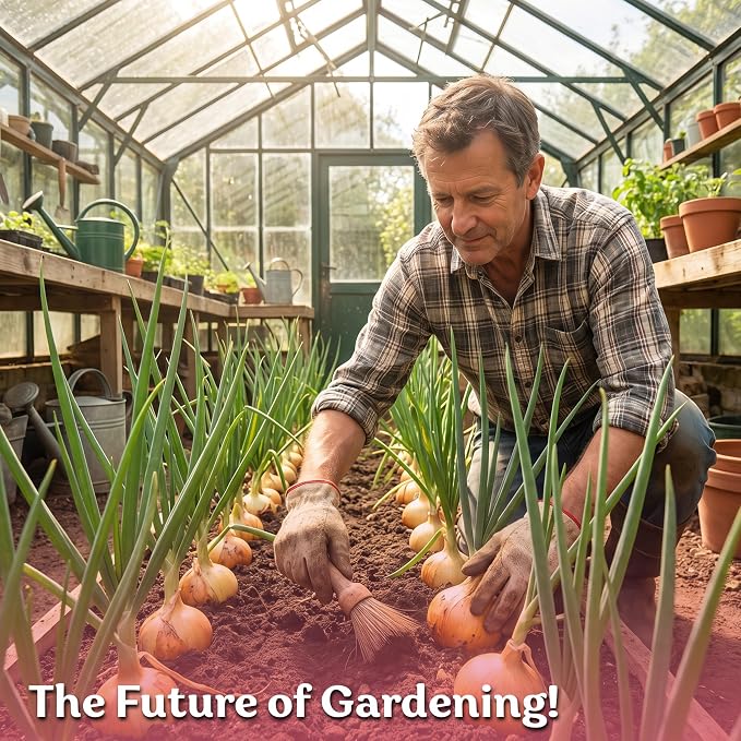 KVITER 250 Texas Early Grano Onion Seeds (Allium Cepa) - Sweet Onions, Short-Day, Non GMO Onion Seed Packets - Heirloom Vegetable Seeds for Outdoors, Vegetable Garden, Kitchen Containers