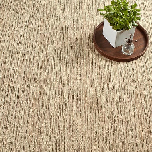Dash & Albert Clay Natural Machine Washable Rug, 3 X 5 Feet, Natural Stripe Pattern