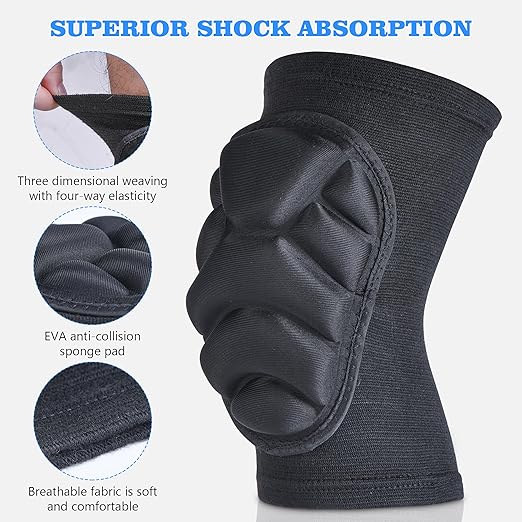 Knee Pads for Men Women, Gardening, Construction, Cleaning, Volleyball, Dancing, Flooring, Riding - Thick EVA Foam Padding, Durable & Lightweight, Multi-Use Protection, Unisex Fit (Large)