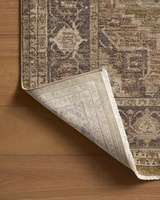 Loloi Haywood Collection HYD-03 Moss/Charcoal 2'-7" x 8'-0" Runner Rug