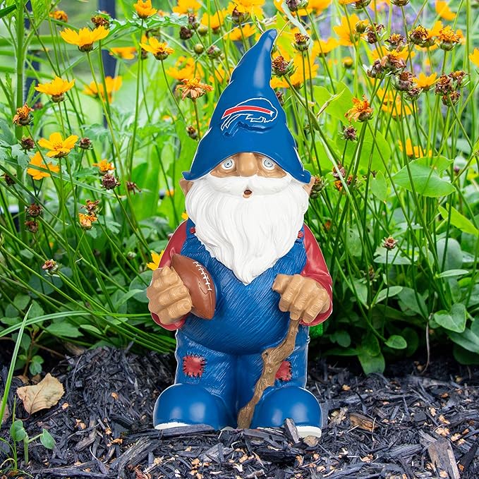 NFL Resin 11.5" Team Logo Outdoor Garden Statue Gnome