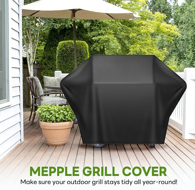 Grill Cover 65 Inch for Outdoor Gas BBQ Grill,Waterproof Fade Resistant Anti-UV Barbecue Grill Cover & Weather Protection BBQ Cover for Griddle Outdoor,Compatible with Weber Nexgrill Charbroil
