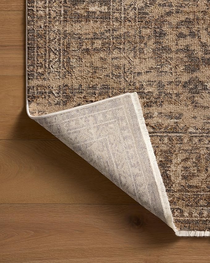 Loloi Haywood Collection HYD-01 Granite/Natural 3'-6" x 5'-7" Accent Rug
