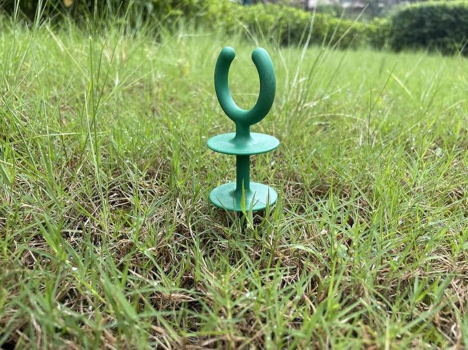 10 Pcs Green Garden Hose Guide Stakes | High Toughness Plastic, Nails Tools, For Irrigation And Sprinkler, Protect Your Plants