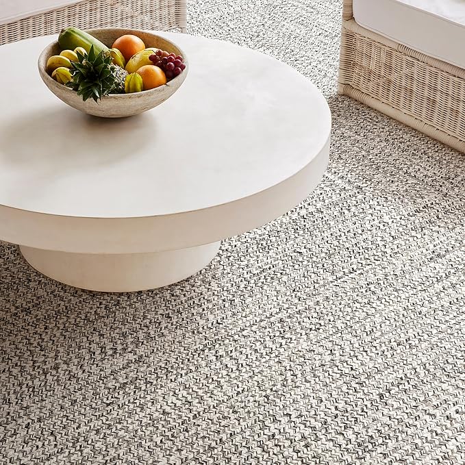 nuLOOM 2' x 18' Solid Hand Braided Indoor/Outdoor Area Rug, Pet-Friendly, High Traffic, Weather Resistant, for Patio, Balcony, Bedroom, Living, Dining Room, Wynn Salt and Pepper