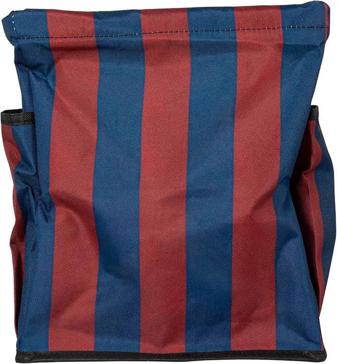 Household Essentials Red and Blue Striped All-Purpose Utility Tote with Pockets