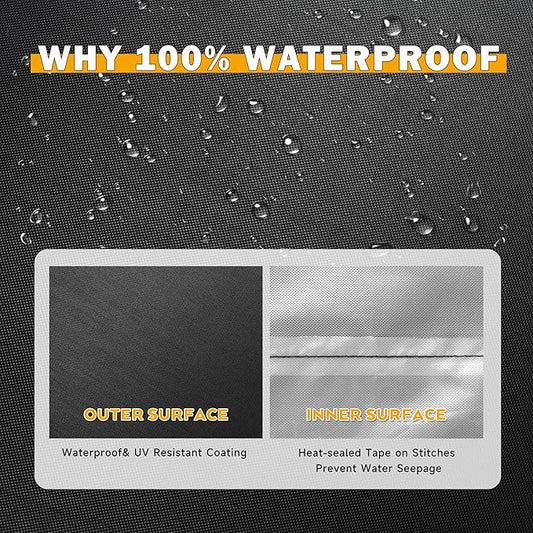 Patio Bistro Set Cover for 3 Piece Patio Set, Patio Table and Chairs Cover for 3 Pieces Patio Furniture Set/Balcony Furniture Set