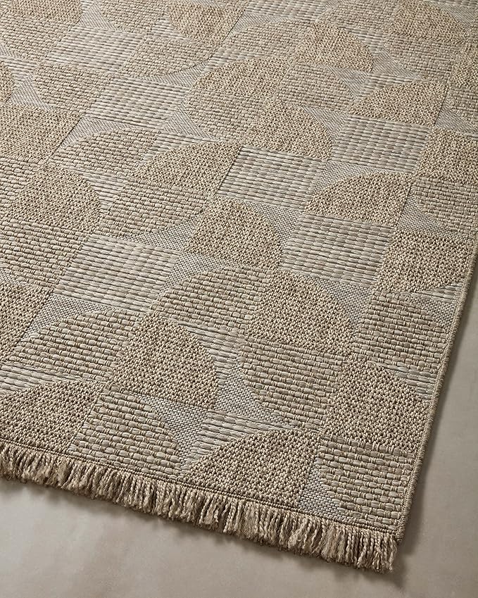 Loloi Dawn Collection Indoor/Outdoor DAW-08 Beige 2'-3" x 3'-9" Accent Rug