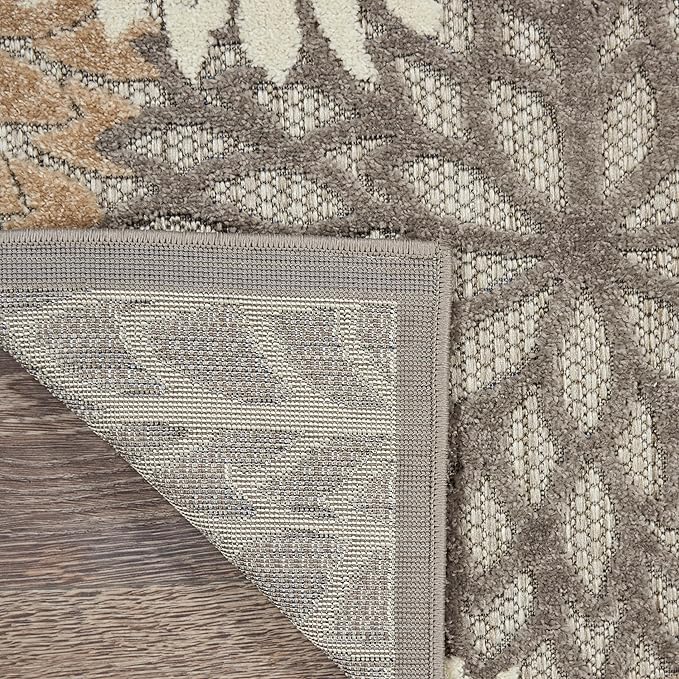 Nourison Home Home Aloha 5' x Square Natural Tropical Rug