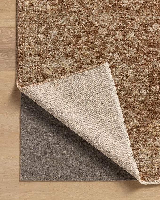 Loloi Magnolia Home by Joanna Gaines Junie Collection JUE-01 Clay/Natural 2'-7" x 10'-0", .38 Pile Height, Runner Rug