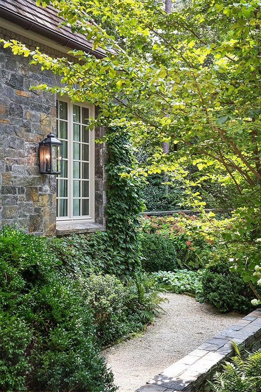 Hinkley Anchorage Small Single Light Wall Mount Lantern - Estate & Heritage Series, Aluminum, Clear Glass - Aged Zinc Finish