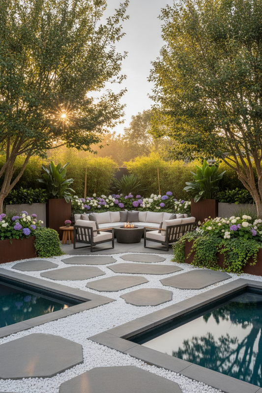 How to Create a Luxury Backyard With Decorative Stones