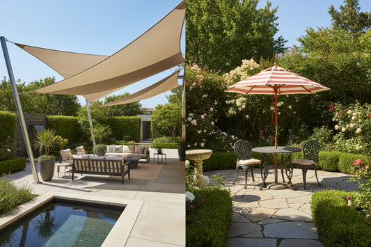 Shade Sail vs Patio Umbrella | Which Is Better for Summer?