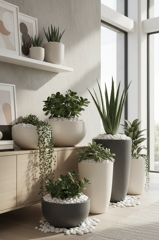 7 Beautiful Ways to Use White Pebbles in Plant Pots