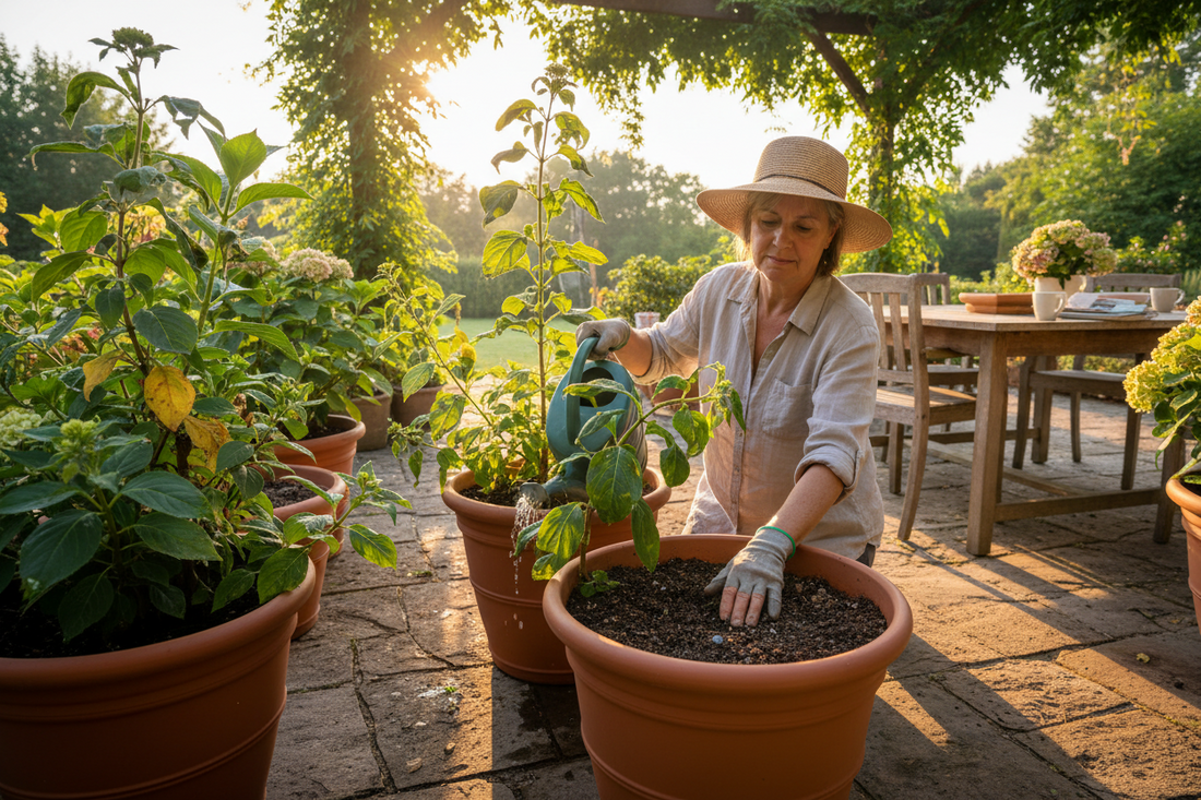 How to Save Potted Plants From Summer Heat