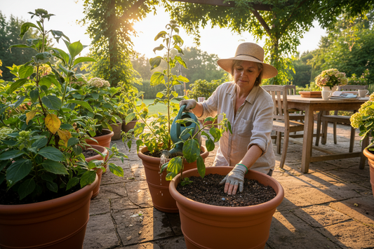 How to Save Potted Plants From Summer Heat