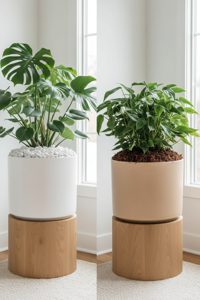 White Decorative Stones vs Mulch: Which Looks Better in Planters?