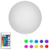 Novelty Lights 6 Inch RGB Sphere Rechargeable Night Light, Waterproof Mood Lighting with Remote Control, Color-Changing Glow Sphere for Indoor/Outdoor Use