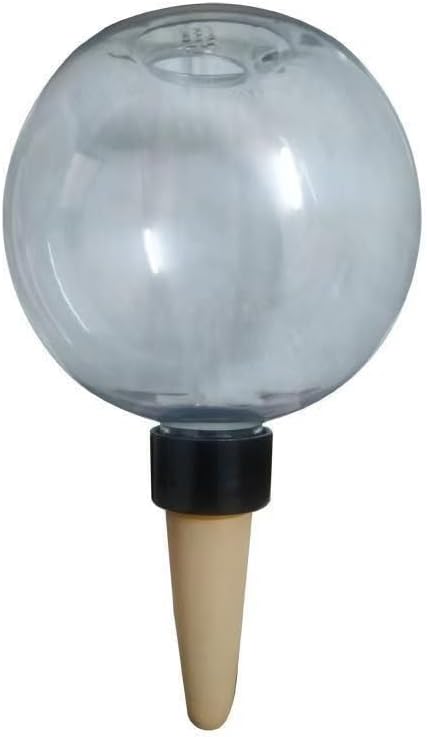Komorebi Large Plant Watering Ball 17.6 oz- Top-Fill-Self Water Planter Indoor/Outdoor Plastic Slow-Release Water Ball Terracotta for Plants (4, Transparent)