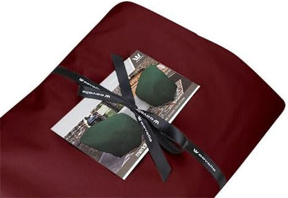 Eevelle Meridian Patio Oval Table Cover with Marine Grade Fabric - Waterproof Outdoor Table Cover - Furniture Set Covers for Dining Table - Easy to Install - (25"H x 66"L x 38"W, Burgundy)