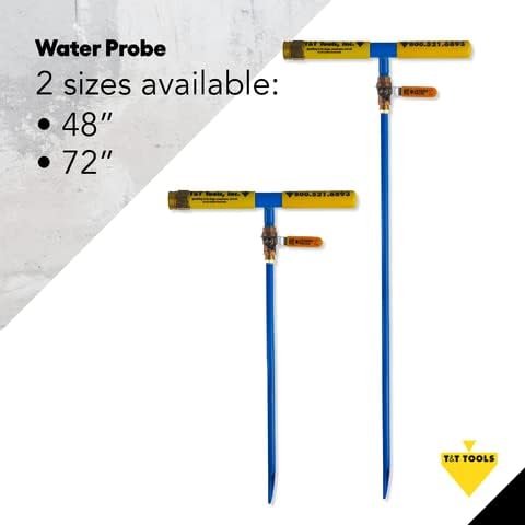 T&T Tools 60 Inch Water Probe - Steel Deep Root Irrigator for Trees - Professional Drip Irrigation Tool with Self Drilling Tip- Brass Valve -Deep Drip Watering Stakes for Efficient Deep Root Hydration