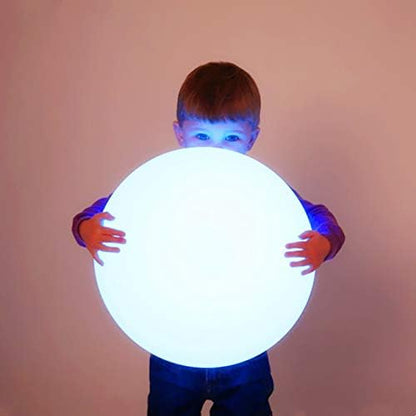Mr.Go 10-inch LED Ball Light and 12-inch LED Globe Light Bundle, Rechargeable, Remote Control, Dimmable 16 RGB Colors 4 Modes, Waterproof, Great as Night Light Mood Lamp Ambient Lighting Decorations