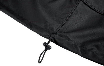 Eevelle Meridian Patio Oval Table Cover with Marine Grade Fabric - Waterproof Outdoor Table Cover - Furniture Set Covers for Dining Table - Easy to Install - (25" H x 66" L x 38" W, Black)