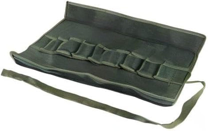 Tool Roll Up Pouch, Tool Rolls Bags Heavy Duty Canvas Roll-up Bonsai Tool Storage Bag with 10 Pockets for Garden Pockets Tool Roll Organizer