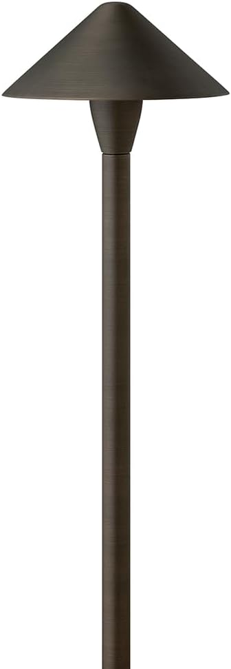 Hinkley Hardy Island Path Light 12V Large Classic Led Path Light, Low Voltage Brass Satin Black