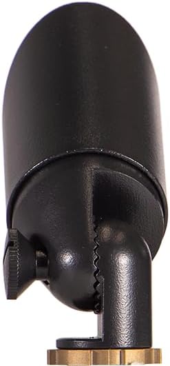 VOLT Top Dog Scotty 12V Cast Brass Mini Outdoor Spotlight (Black) with 4W 2700K Warm White 350 Lumen MR11 LED Bulb for Low Voltage Landscape Lighting of Yard, Lawn, Garden, Patio, Trees & House