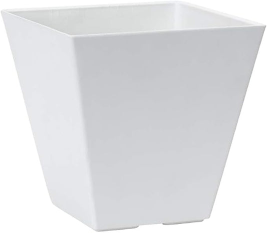 Novelty Artstone 35122 Ella Square Planter, White