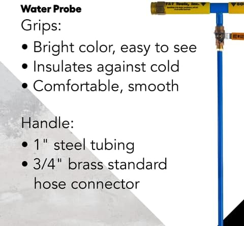 T&T Tools 60 Inch Water Probe - Steel Deep Root Irrigator for Trees - Professional Drip Irrigation Tool with Self Drilling Tip- Brass Valve -Deep Drip Watering Stakes for Efficient Deep Root Hydration