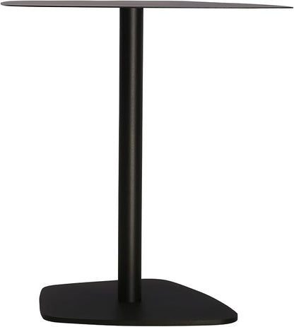 C Table End Table,Tray Metal Sofa Side Table, Accent Coffee Table, Waterproof and Anti-Rust Outdoor&Indoor Snack Table, Black (Model B)