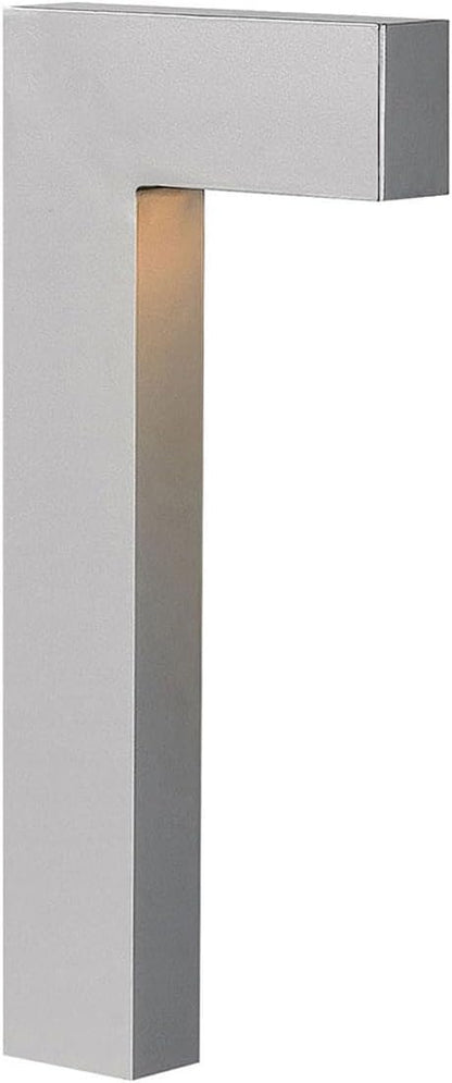 Hinkley Atlantis 15014TT-LL Small LED Low Voltage Landscape Pathway Light - 12v, Dimmable, Aluminum - Titanium