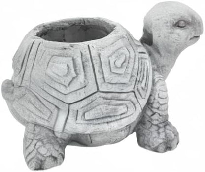 Comfy Hour 14" Turtle Planter for Indoor and Outdoor Plant, Ployresin, Spring in Garden Collection