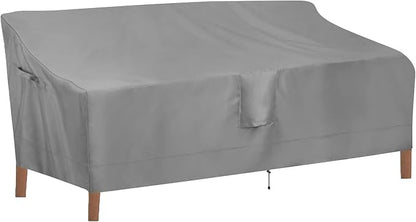 OutdoorLines Outdoor Waterproof Patio 4-Seater Couch Cover - UV Resistant Patio Sofa Furniture Covers Weatherproof Heavy Duty Glider Covers for Outdoor Furniture, 104Wx32.5Dx33H Inches, Gray