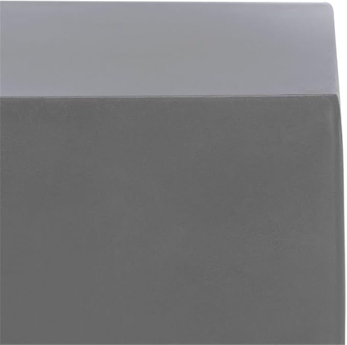 SAFAVIEH Outdoor Collection Zen Mushroom Modern Dark Grey Concrete Accent Table (Fully Assembled)