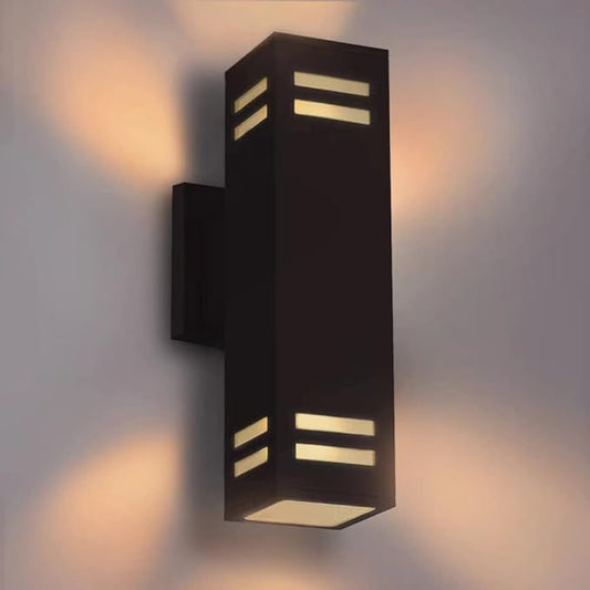 Dusk to Dawn Outdoor Wall Lights Fixture – ETL Listed, Aluminum Waterproof Wall Mount Square Design- Modern Exterior Lighting Outdoor Wall Sconce for Porch, Patio, Front Door