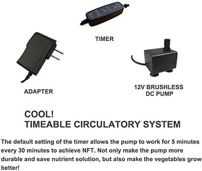 Hydroponics Growing System Kit 36 Plant Sites Food-Grade PVC-U Pipes Hydroponic Grow Kit Gardening System for Vegetables,Fruits,Herb