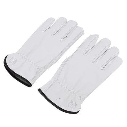 Leather Work Gloves, Gardening Gloves for Women and Men, Soft and Thin Goatskin Garden Gloves for Outdoor Yard Garden, XL