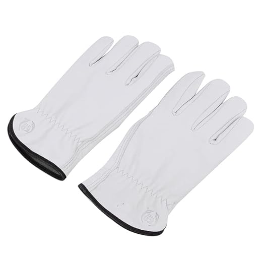 Leather Work Gloves, Gardening Gloves for Women and Men, Soft and Thin Goatskin Garden Gloves for Outdoor Yard Garden, S
