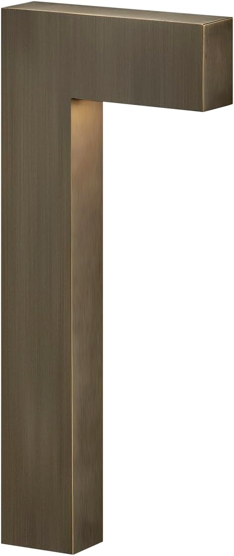 Hinkley Atlantis 15014MZ-LL Small LED Low Voltage Landscape Pathway Light - 12v, Dimmable, Solid Brass - Matte Bronze