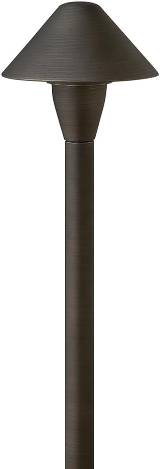 Hinkley Hardy Island Path Light 12V Mini Classic Led Path Light, Low Voltage Brass Satin Black