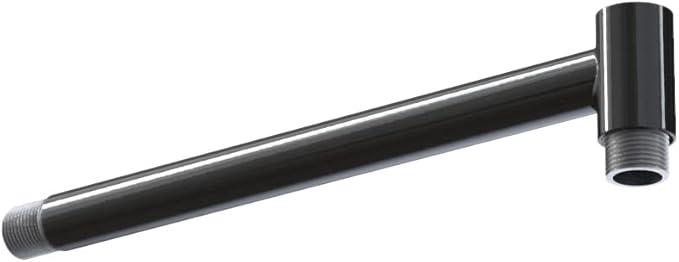 Steel Lighting Co. Topanga Barn Light | Outdoor Wall Mounted | Farmhouse Garage Light Made in America | 14 inch Dome | 11 inch Straight Arm | Black Exterior/White Interior