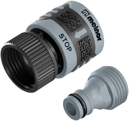 Melnor 65132AMZ TurboTek Turbo Oscillating Sprinkler with Brass Nozzles and QuickConnect Set, Green, Yellow, Black