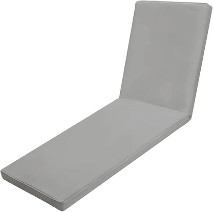 Outdoor Chaise Lounge Cushions for Patio, Lounge Chair Cushions, Waterproof Replacement Seat Pads for Outdoor Furniture (1, Grey, 80"x26"x3")