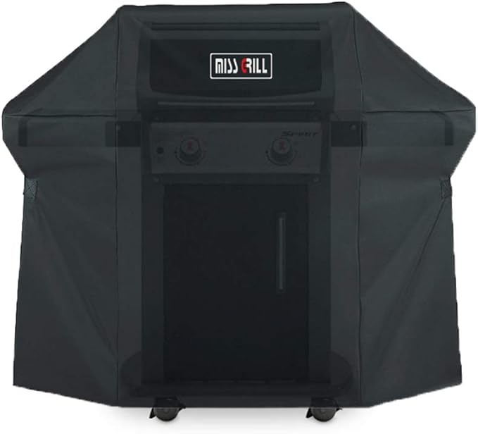 MissGrill Grill Cover 7106 Cover for Weber Spirit 200 and 300 Series Gas Grill (Compared to 7106)，52 x 43-Inch Heavy Duty Waterproof & Weather Resistant Outdoor Barbeque Grill Covers