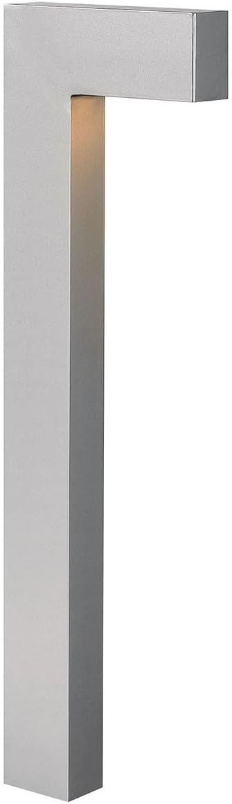 Hinkley Atlantis 1518TT-LL Large LED Low Voltage Landscape Pathway Light - 12v, Dimmable, Aluminum - Titanium